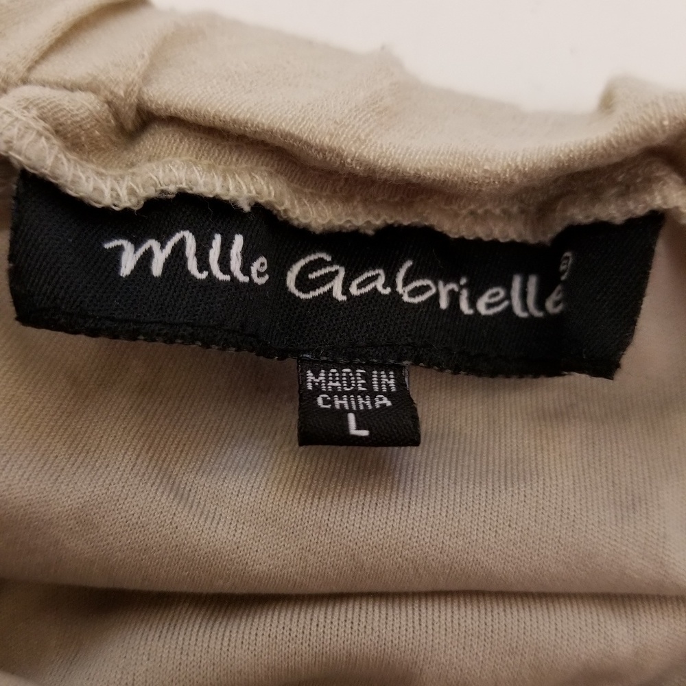  Mlle Gabrielle Sand Beige Tiered HiLo Skirt - Picture 5 of 5
